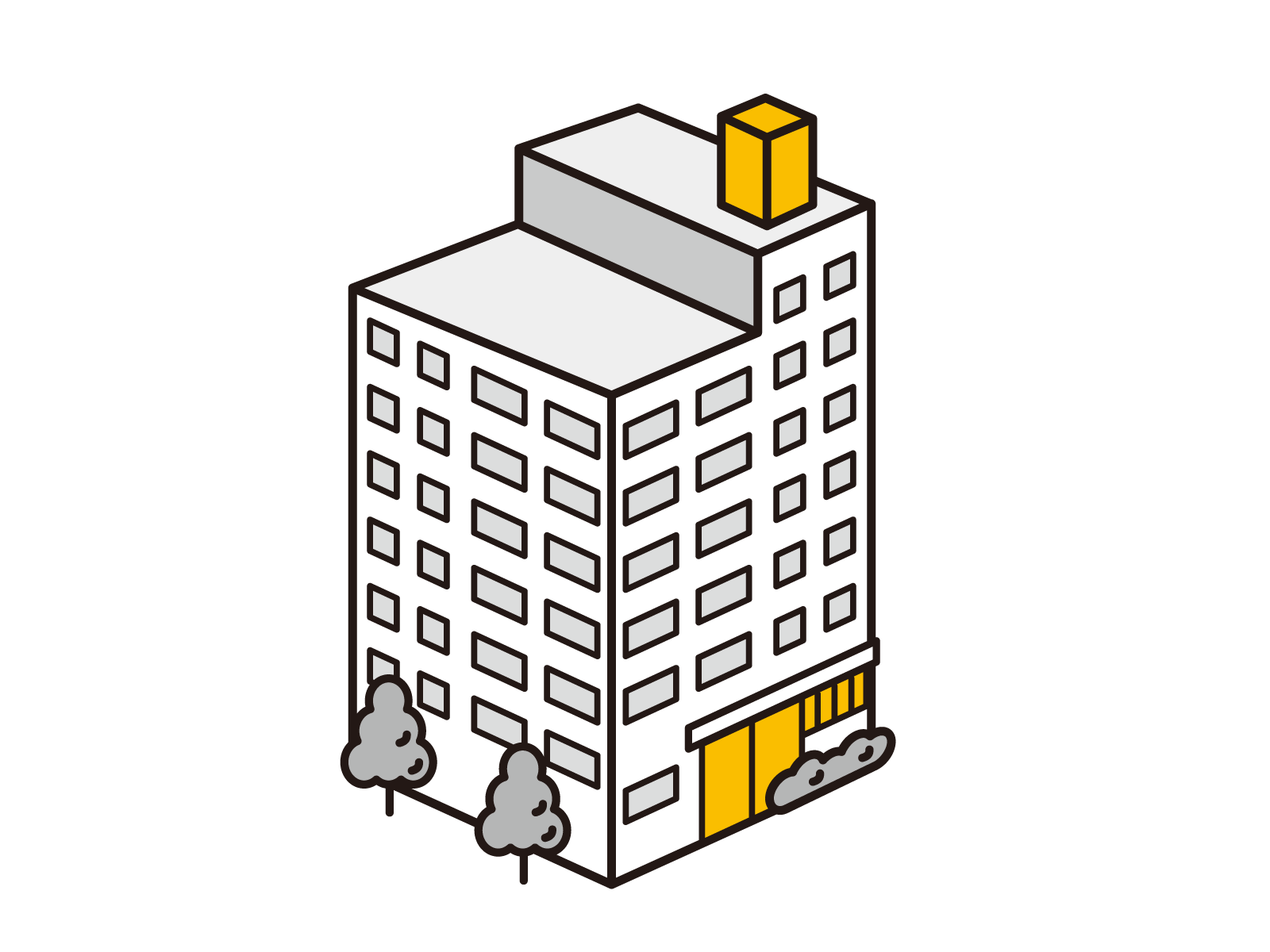 マンションのイラスト