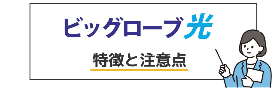 ビッグローブ光 特徴と注意点