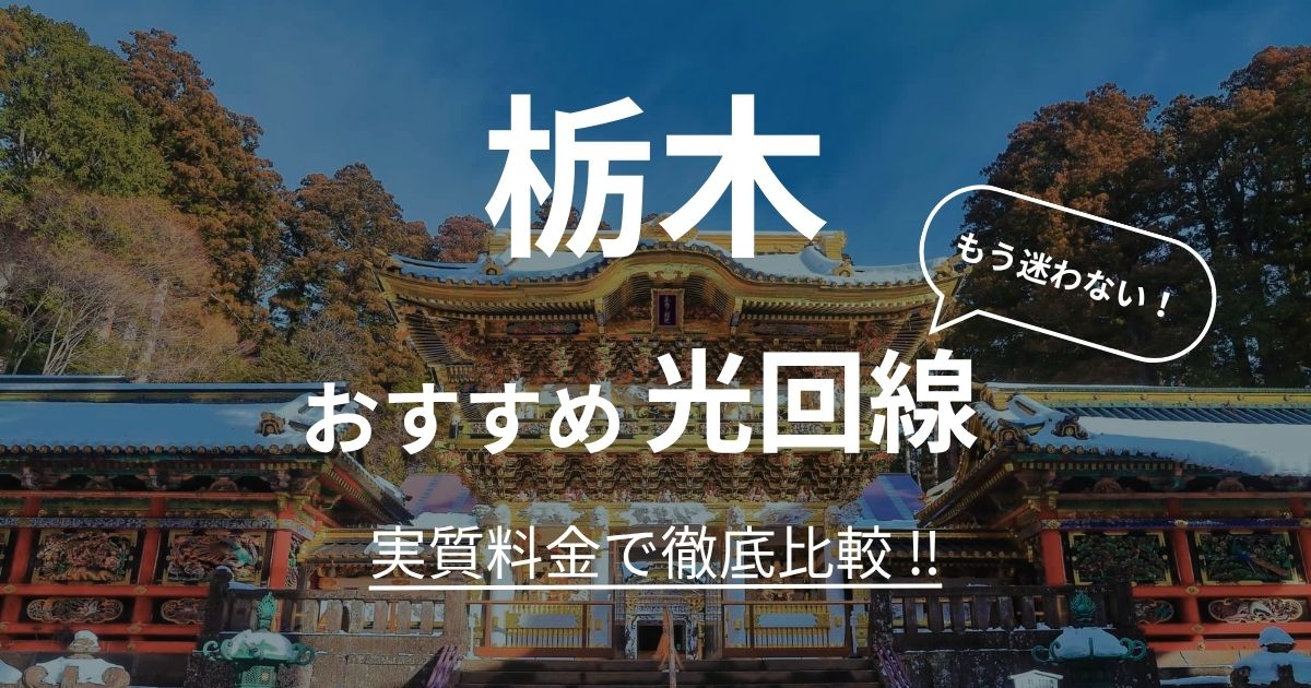 栃木 おすすめ光回線記事